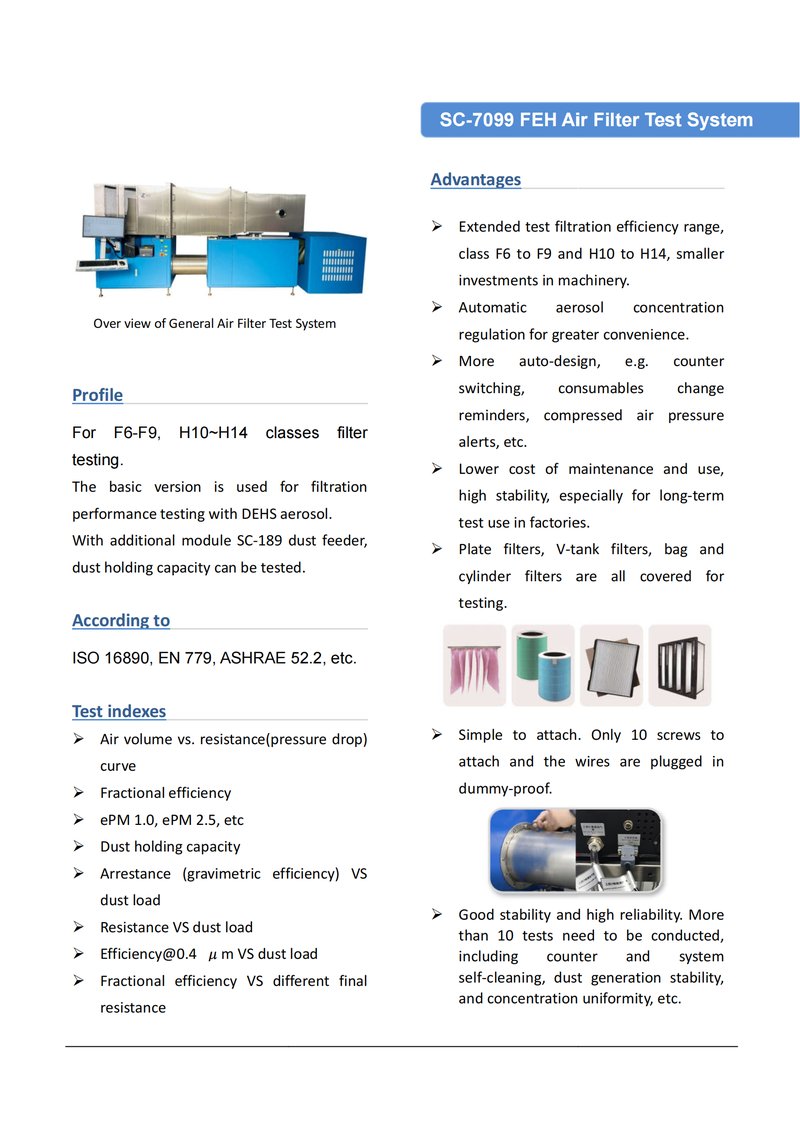 SC-7099-4500 Medium and HEPA Air Filter Testing Station image 8
