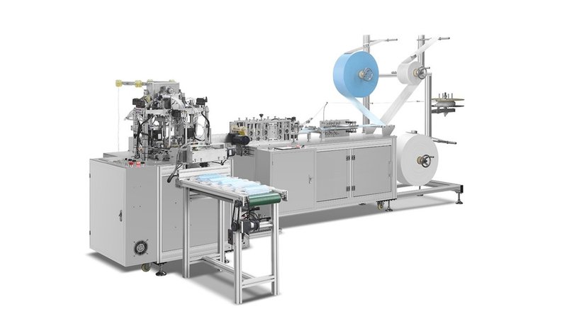 Three Layers Flat Type Mask Making Machine